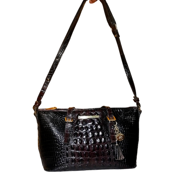 Brahmin Cocoa Tasseled Asher Tote - Picture 3 of 13
